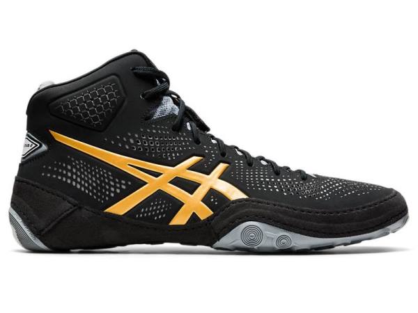 Asics Worstelschoenen Heren, DAN GABLE EVO 2 Zwart/Goud/Bruin - Asics Belgie Outlet | B1906835-SI